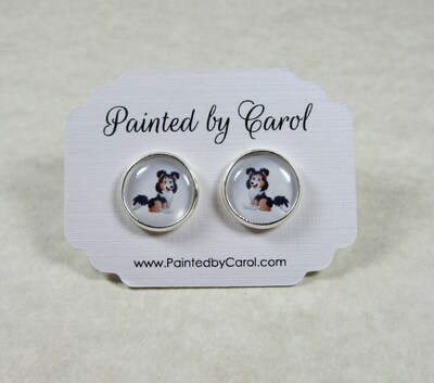 Shetland Sheepdog Earrings - image1
